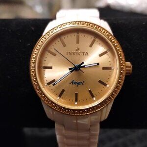 WOMENS INVICTA CERAMIC "ANGEL" WATCH